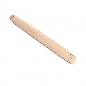 Rolling pin for dough made of wood