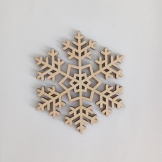 Christmas plywood snowflake 1