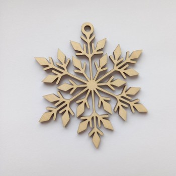 Christmas plywood snowflake 11