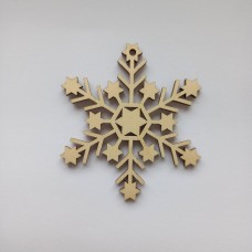Christmas plywood snowflake 2