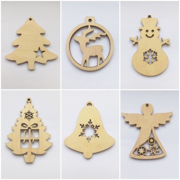 Sets of Christmas snowflakes and plywood decorations 5