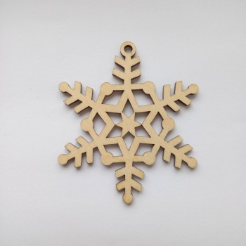 Christmas plywood snowflake 3