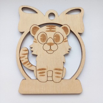 New Year's plywood snowflake New Year's tiger 2022