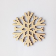Christmas plywood snowflake 6