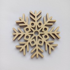 Christmas plywood snowflake 7